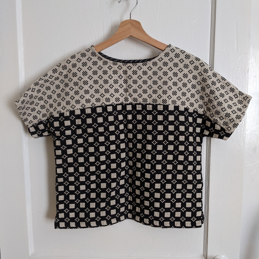 Ace & Jig blackstone/brighton Poppy tee size S